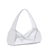MAGDA GLAM DUFFEL - MESH x LEATHER - Sterling Silver