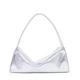 MAGDA GLAM DUFFEL - MESH x LEATHER - Sterling Silver