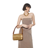 BERTHA - Gold / Caramel Café Leather