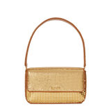 Glomesh BERTHA Gold / Caramel Café Leather Purse, Handbag, Clutch, Bag