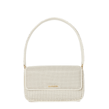 Glomesh BERTHA Whisper White Purse, Handbag, Clutch, Bag