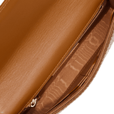 ONYU ENVELOPE - MESH x LEATHER - Caramel Café