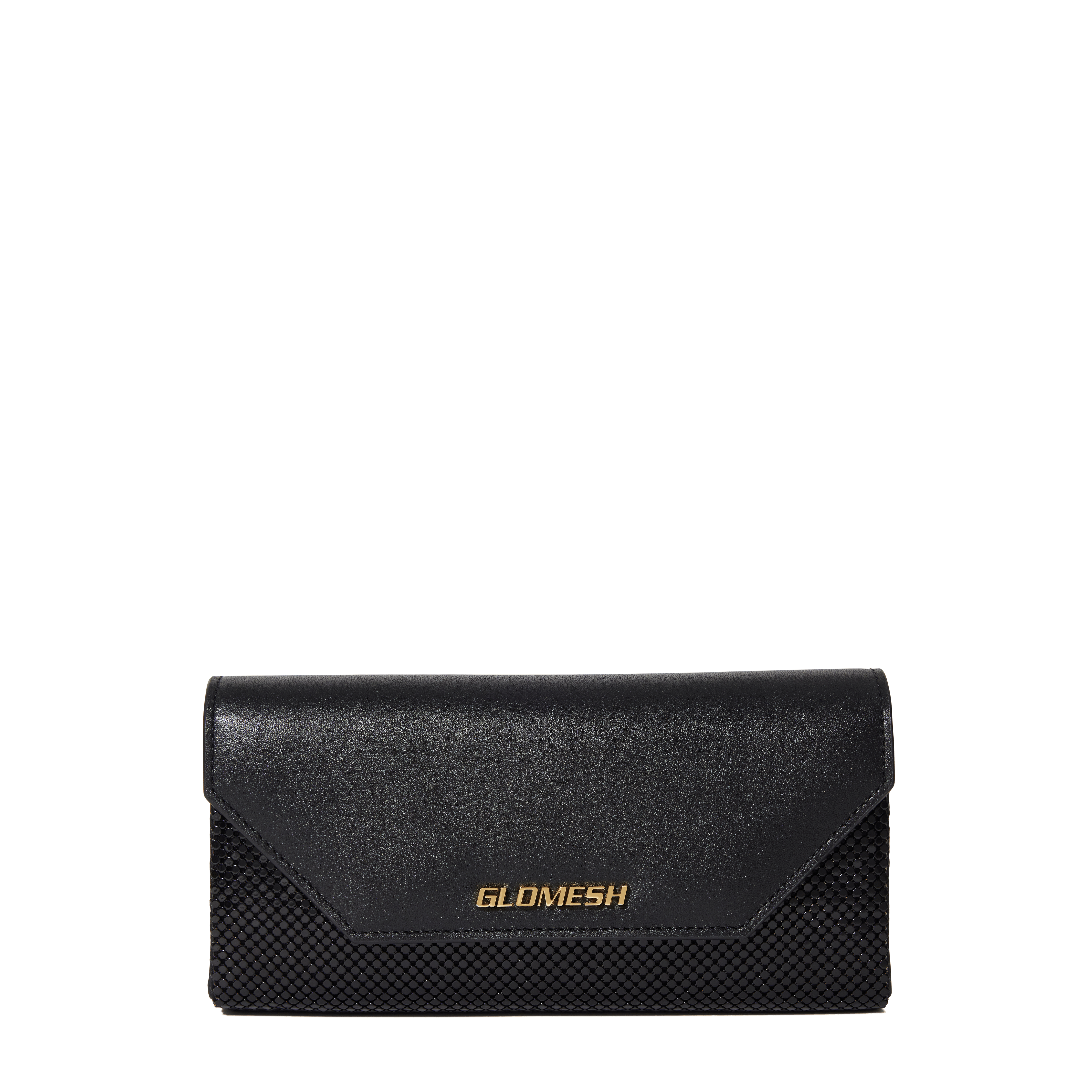 Glomesh ONYU ENVELOPE - MESH x LEATHER Black Purse, Handbag, Clutch, Bag