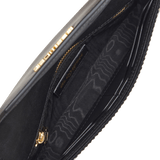 ONYU ENVELOPE - MESH x LEATHER - Black