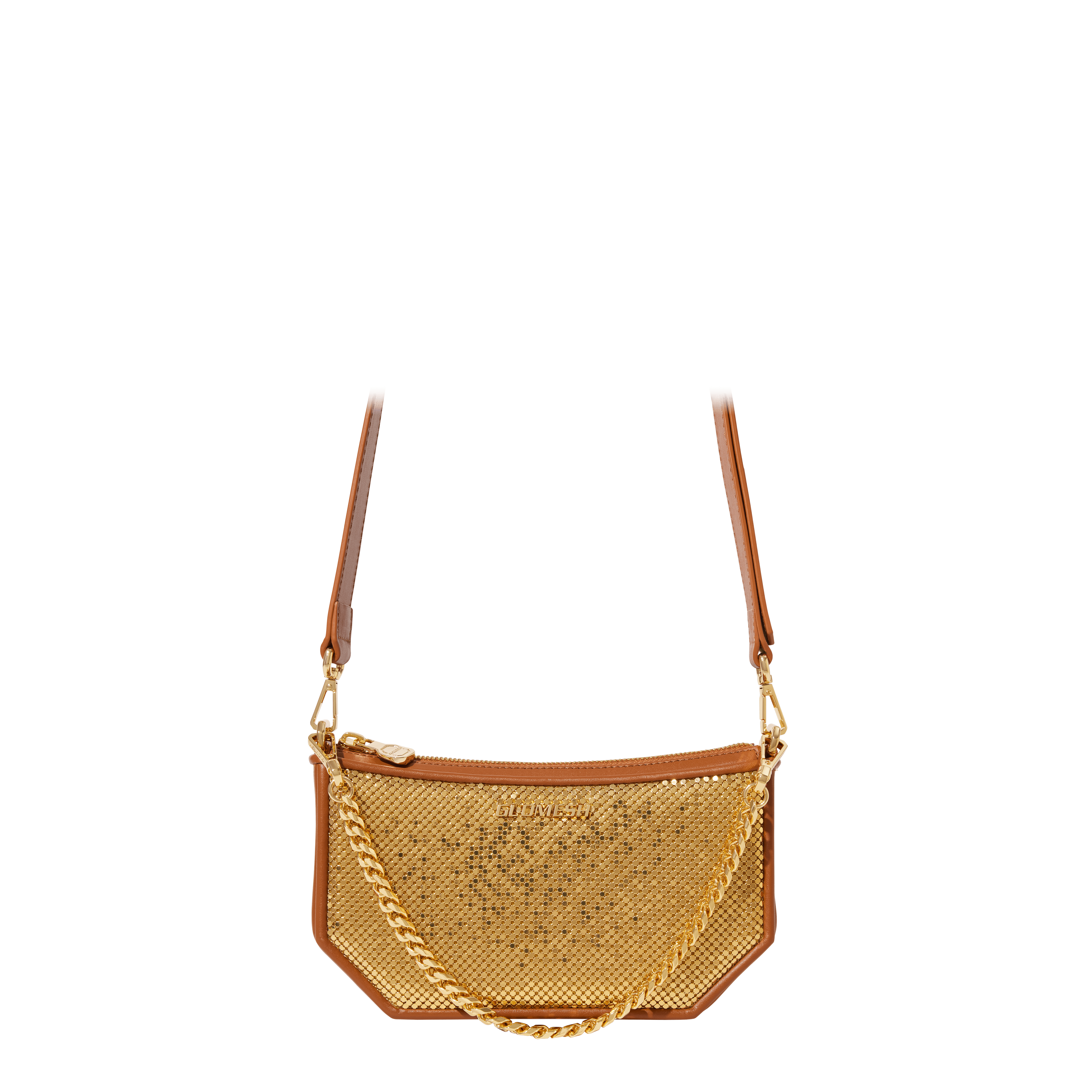 Glomesh LIBUS Gold / Caramel Café Leather