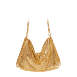 Glomesh RENEE Gold Satchel, Clutch, Cross Body