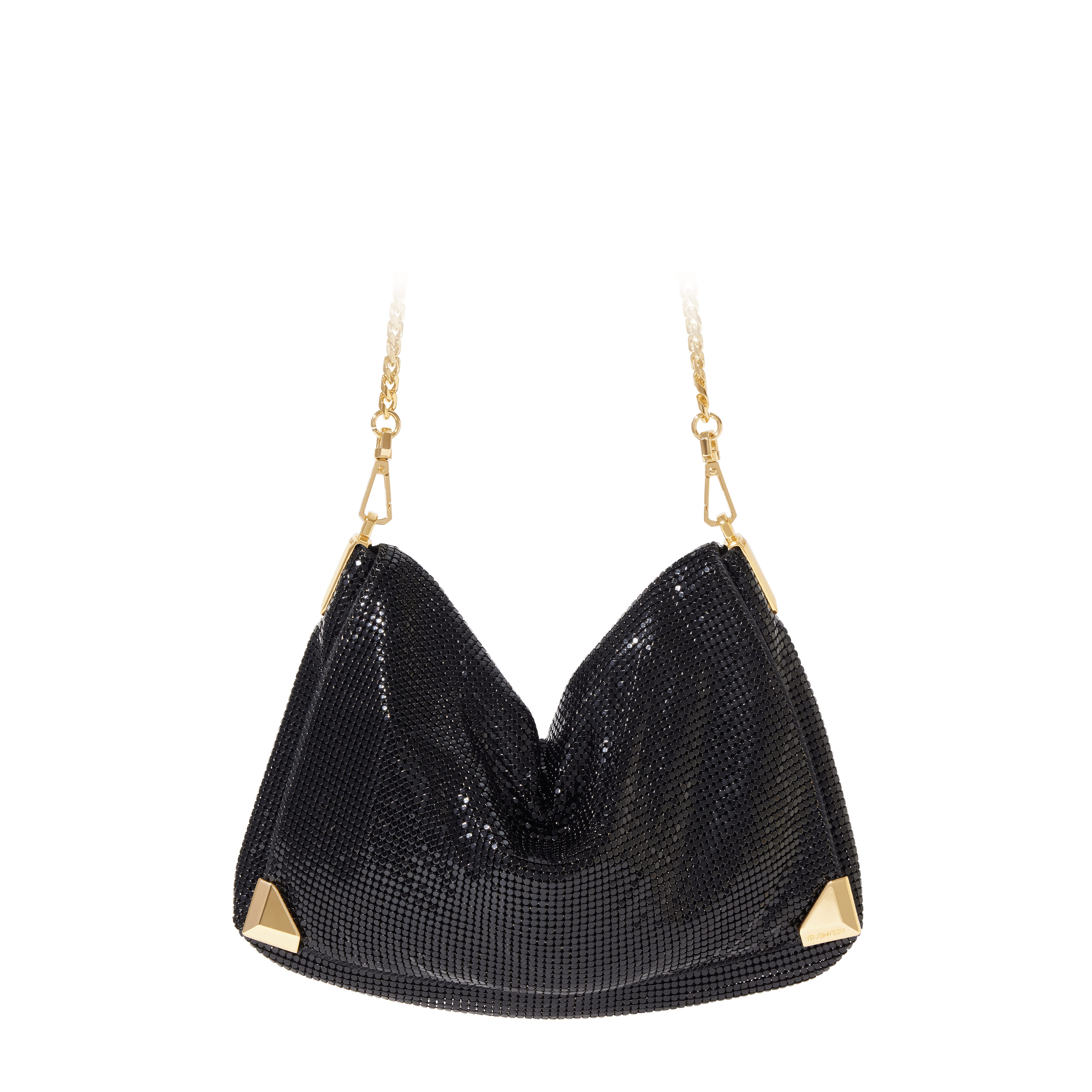 Glomesh RENEE Black Satchel, Clutch, Cross Body