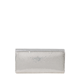 ONYU ENVELOPE - MESH x LEATHER - Sterling Silver