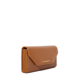 ONYU ENVELOPE - MESH x LEATHER - Caramel Café