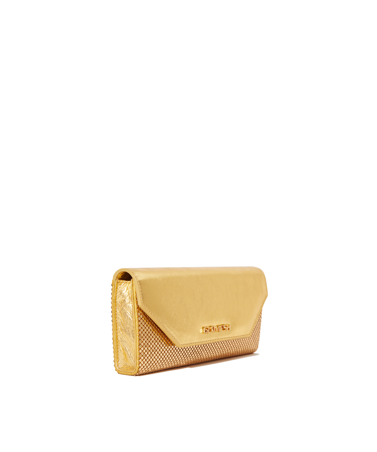 ONYU CONTINENTAL WALLET / MESH x LEATHER - Gold