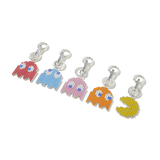 PAC-MAN CHARM / KEYRING - Sterling Silver