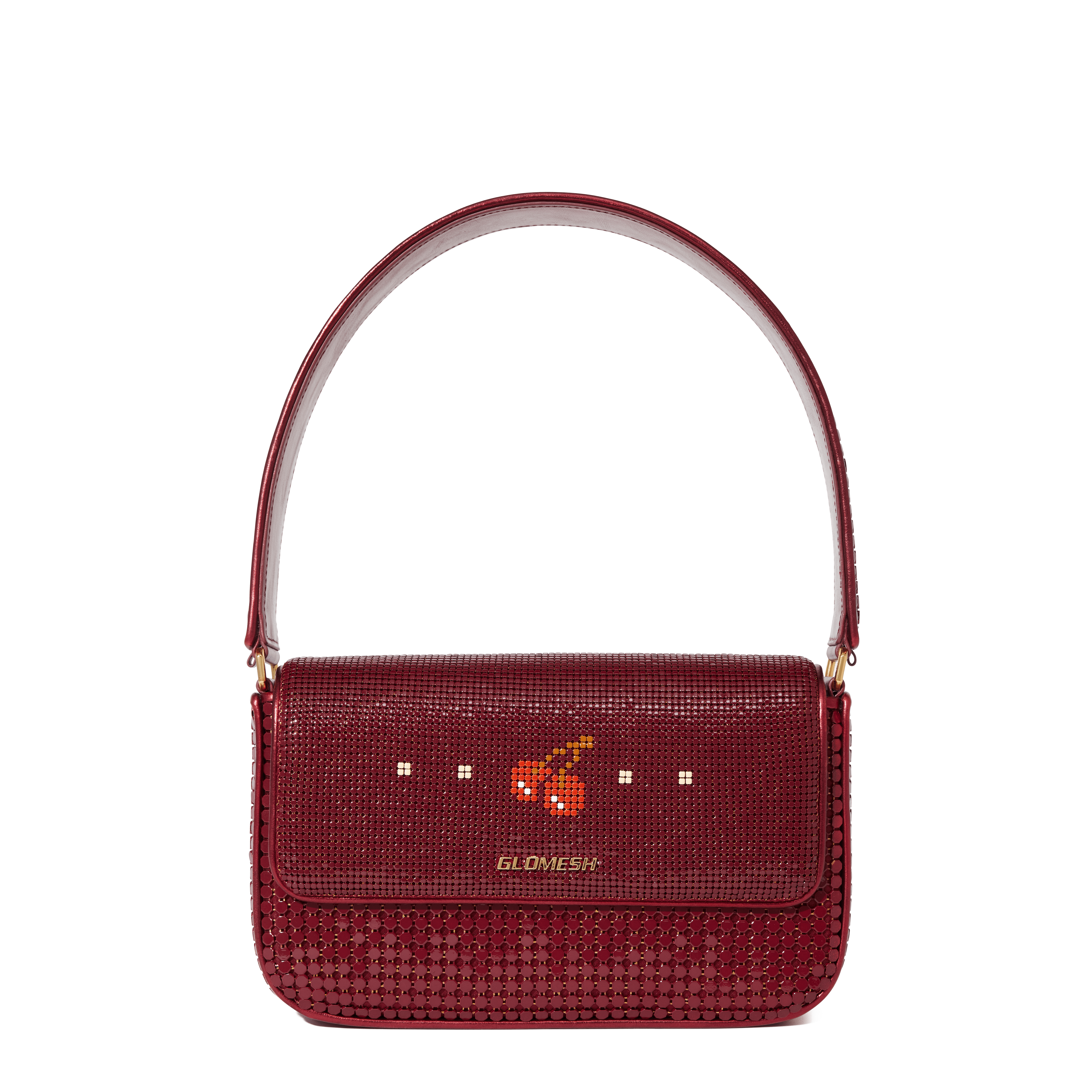Glomesh CHERRY BERTHA BAG Rhubarb