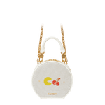 Glomesh PAC-MAN & CHERRY CIRC CANTEEN BAG Whisper White