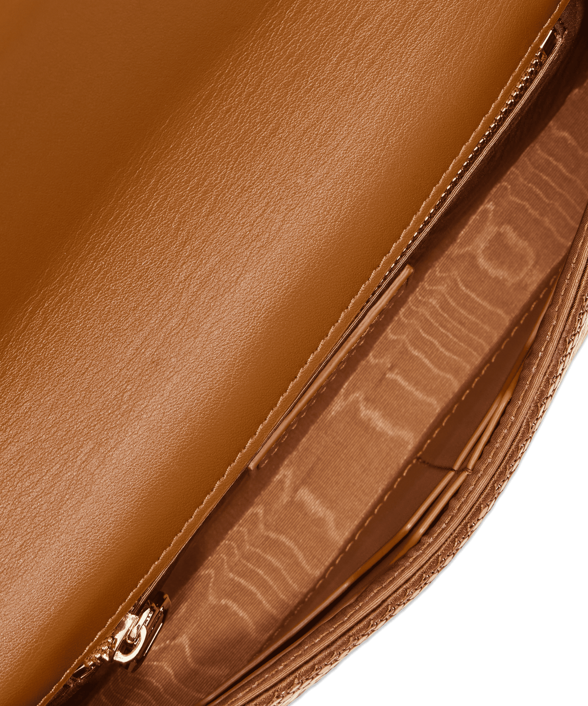 ONYU CONTINENTAL WALLET / MESH x LEATHER -  Caramel Café