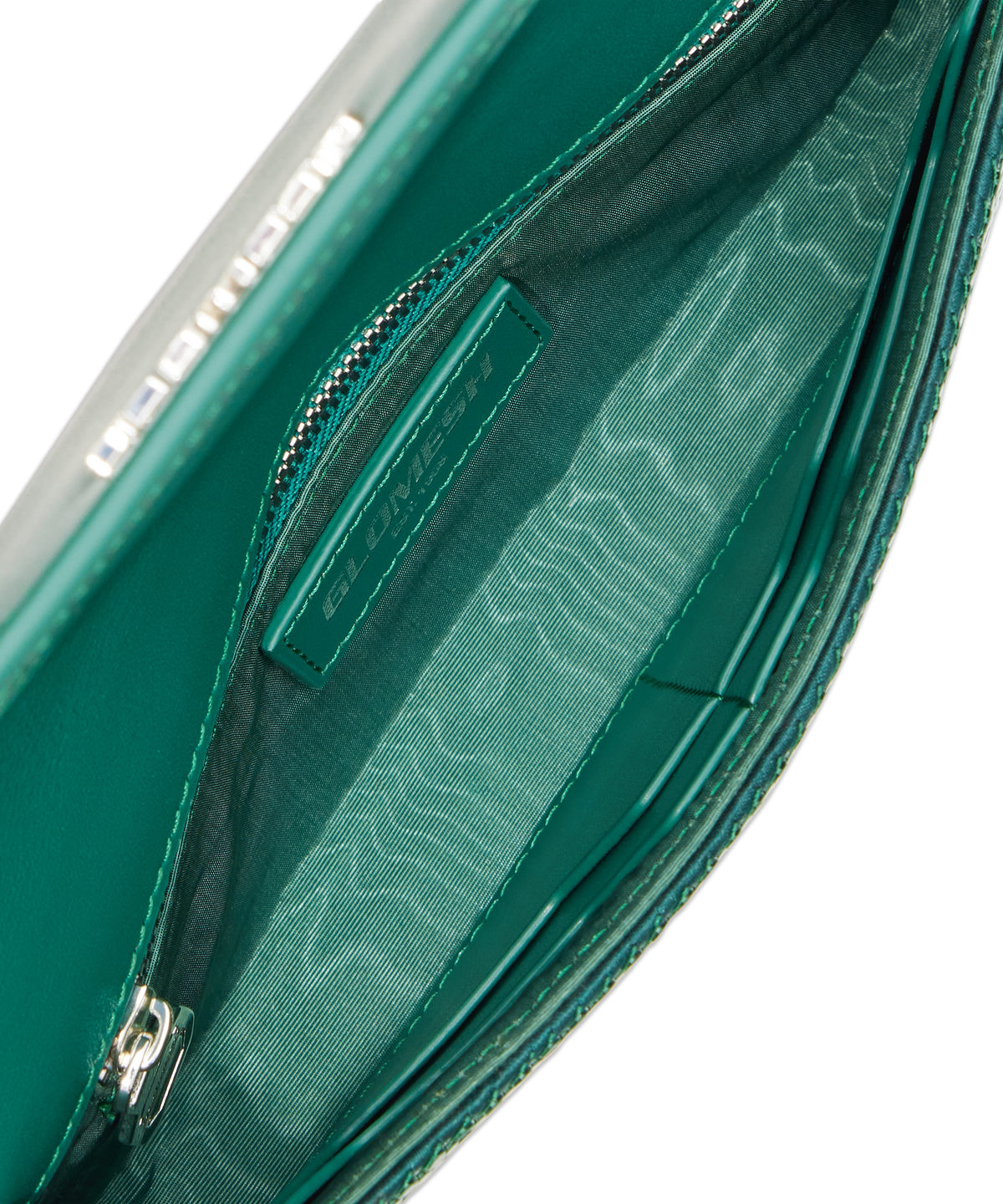 ONYU CONTINENTAL WALLET / MESH x LEATHER - Galapagos Green