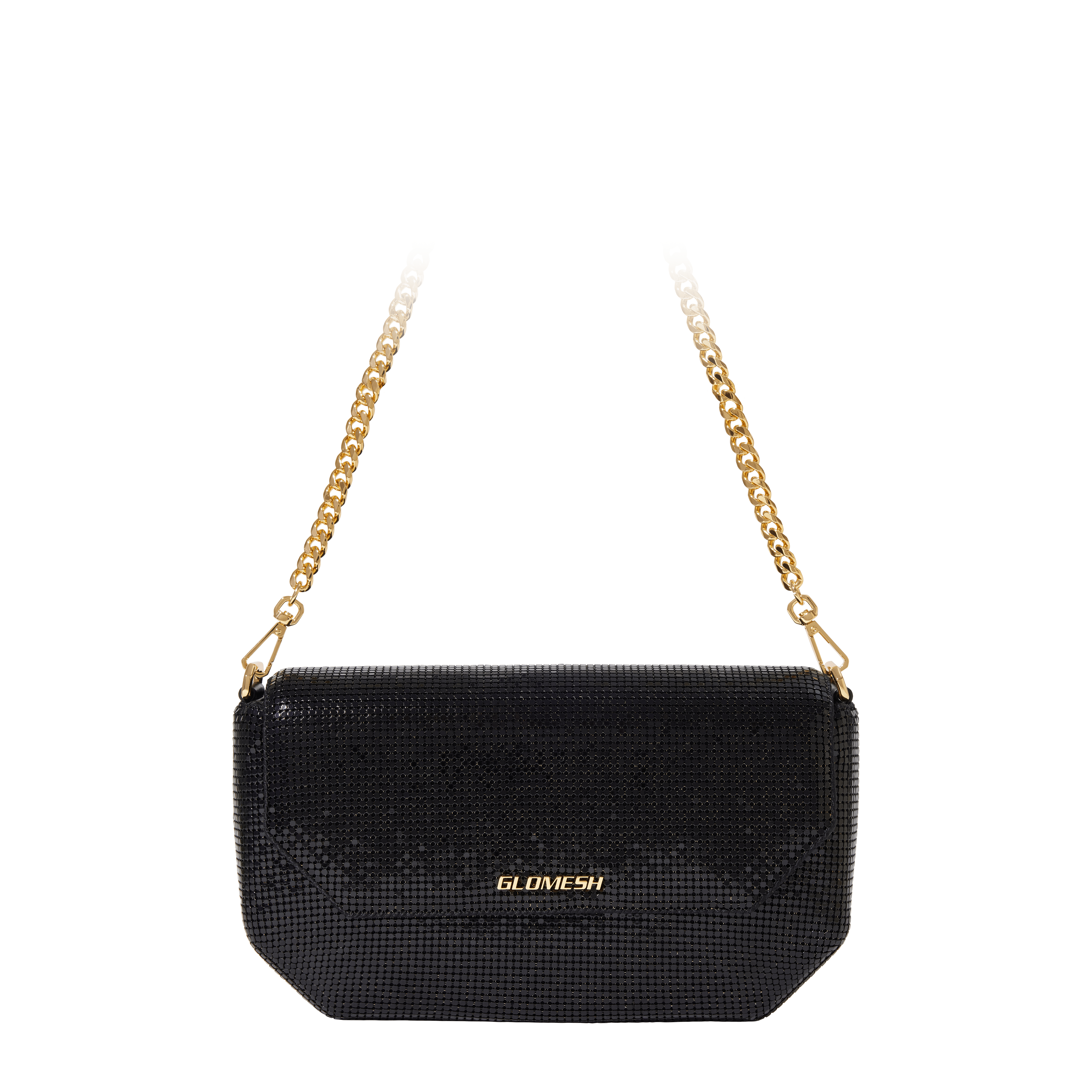 Glomesh MIVON Black Satchel, Clutch, Cross Body