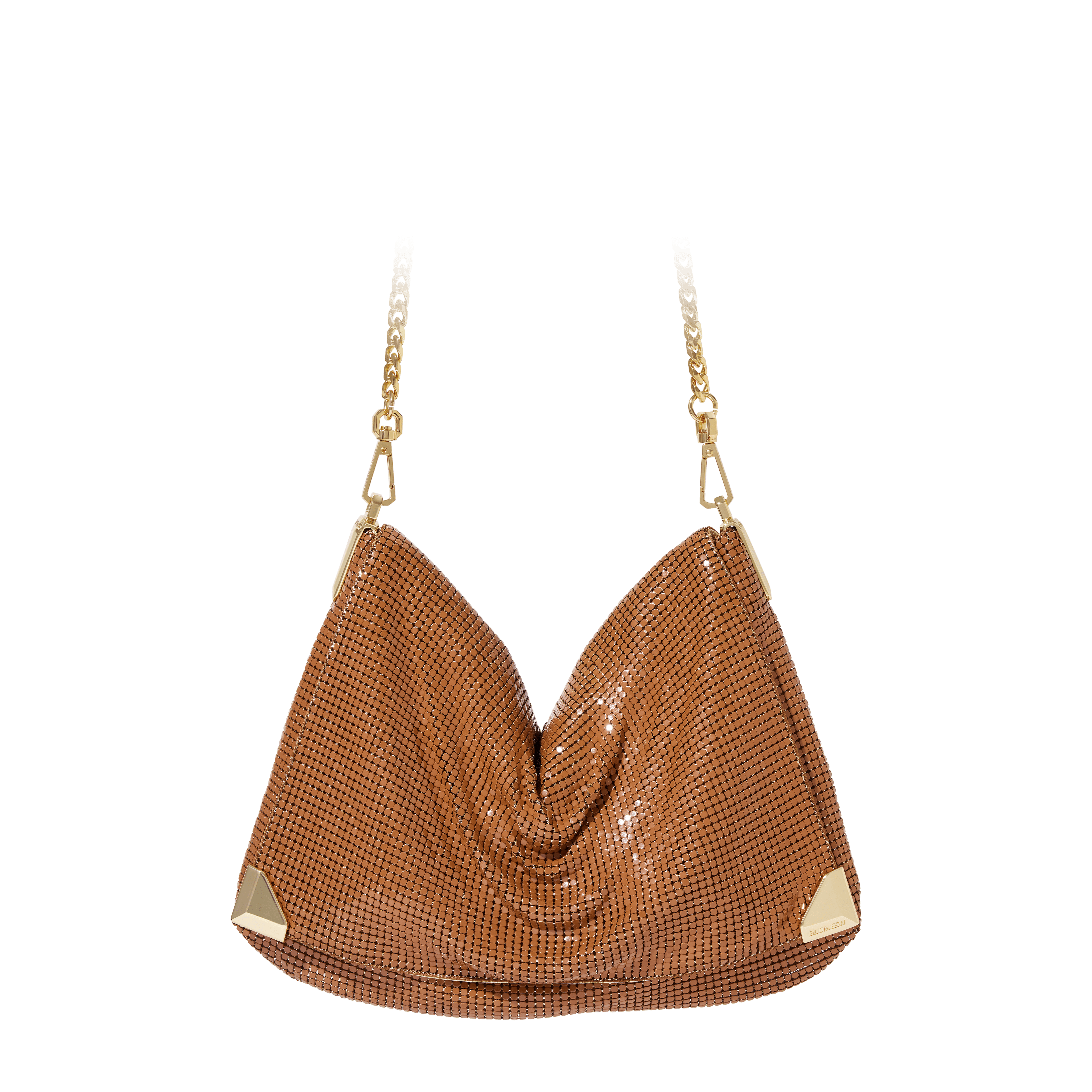 Glomesh RENEE Caramel Café Satchel, Clutch, Cross Body