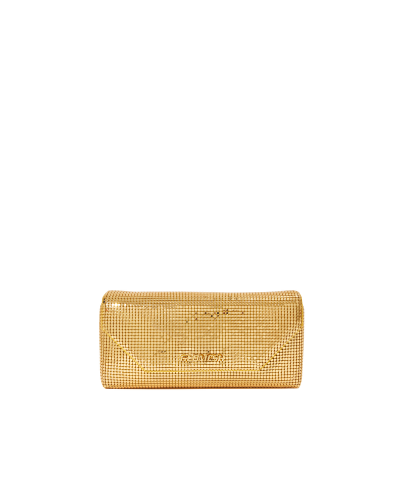 ONYU CONTINENTAL WALLET / ALL MESH - Gold