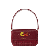 Glomesh PAC-MAN & CHERRY BERTHA BAG Rhubarb