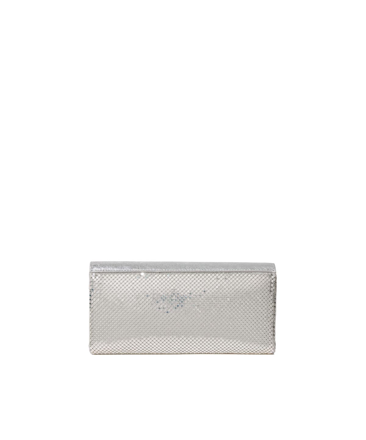 ONYU CONTINENTAL WALLET / MESH x LEATHER - Silver