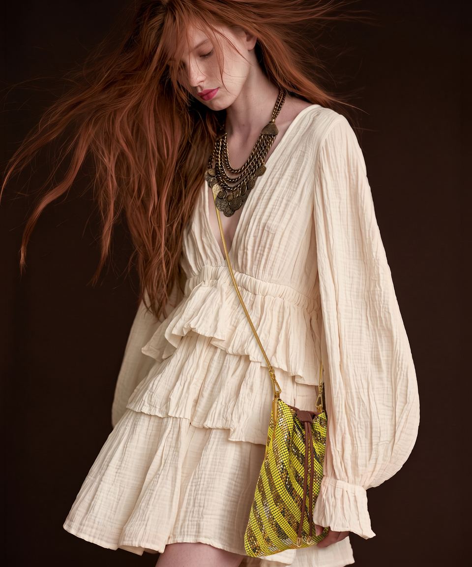 Talula - Sunflower & glomesh gold
