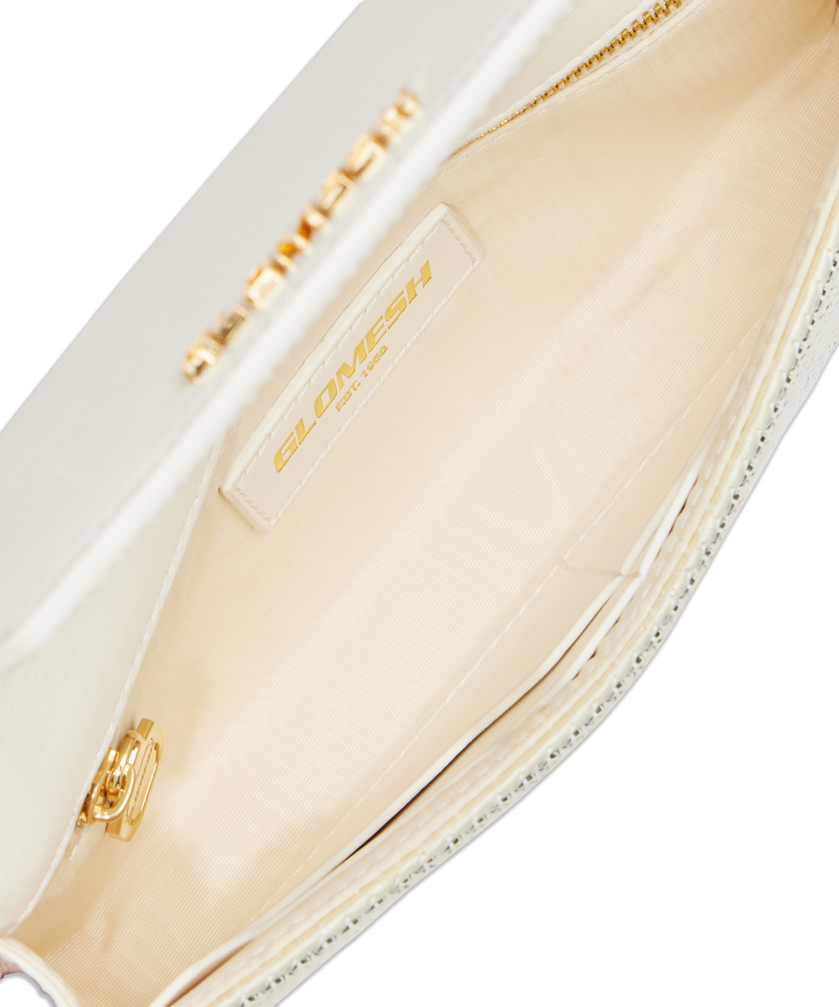ONYU CONTINENTAL WALLET / MESH x LEATHER - Whisper White